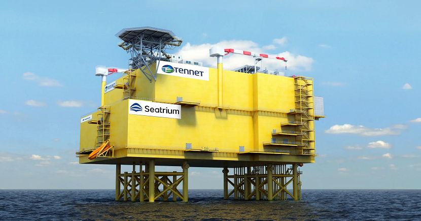 Seatrium - Artist impression of the 2GW HVDC Platform