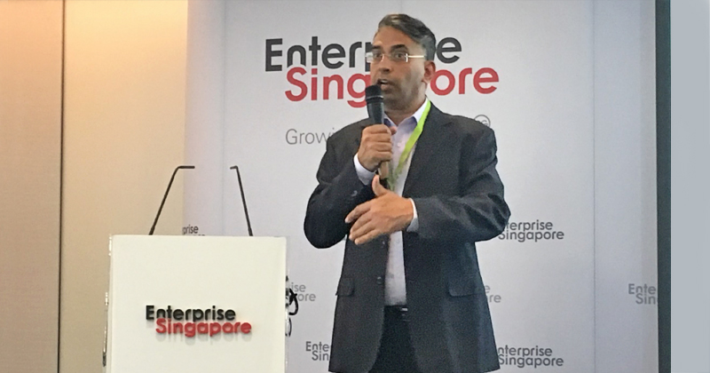 Mr Ashish Wadhwani, Co-founder and Managing Partner at IvyCap Ventures at Enterprise Singapore's iAdvisory session on India's startup landscape in June 2018