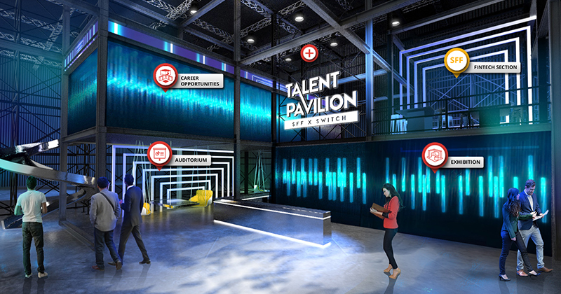 SFF x SWITCH Talent Pavilion Lobby