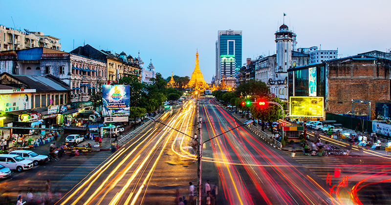 Myanmar skyline