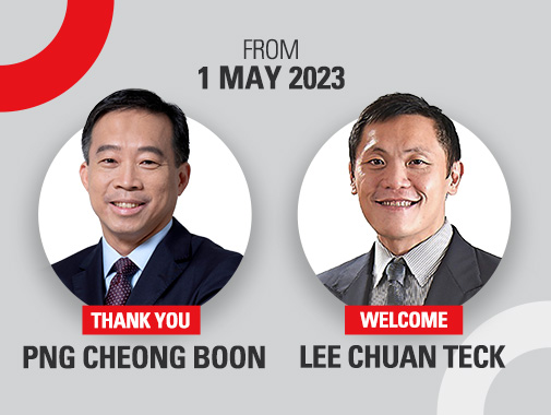 Leadership changes from 1 May 2023