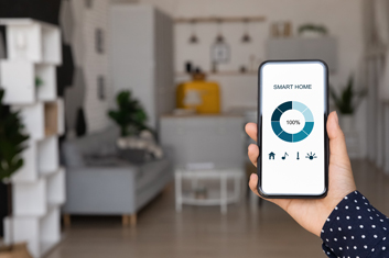 Smart home application on a mobile phone