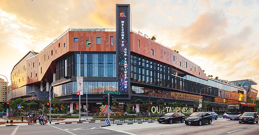 DP Architects also does work on major iconic buildings in Singapore, including the Sports Hub and Our Tampines Hub (pictured)