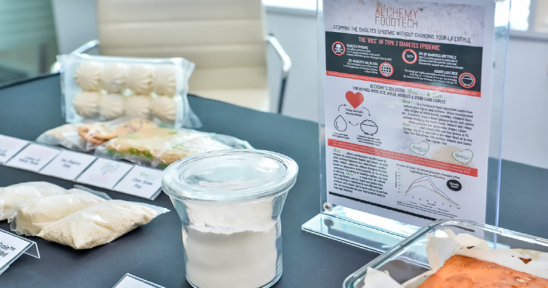 Alchemy Foodtech's core product 5ibrePlus helps to lower the glycemic index of staple foods such as white rice and bread without changing their colour, taste or texture.