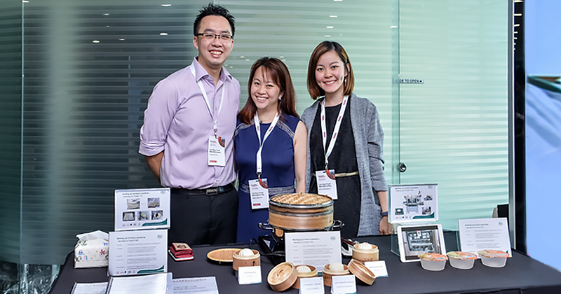 Mr Ang Khim Wee, Head of Business Development (left) at Enterprise Singapore’s Year-In-Review 2018 Media Conference