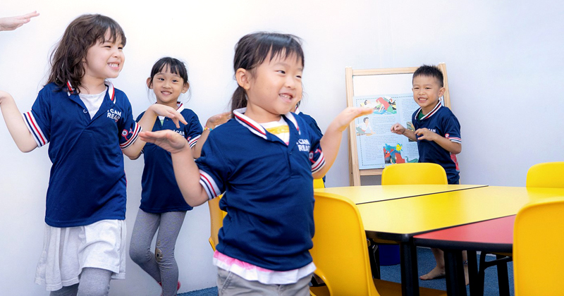 Students attending lessons at I Can Read’s learning centre before the Covid-19 pandemic