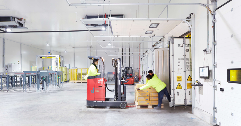 Inside the goods receiving zone, or anteroom, at Jurong Cold Store