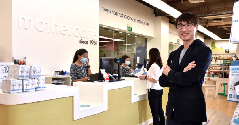 Mothercare Singapore managing director Pang Fu Wei (top) in the brand’s experience store at HarbourFront
