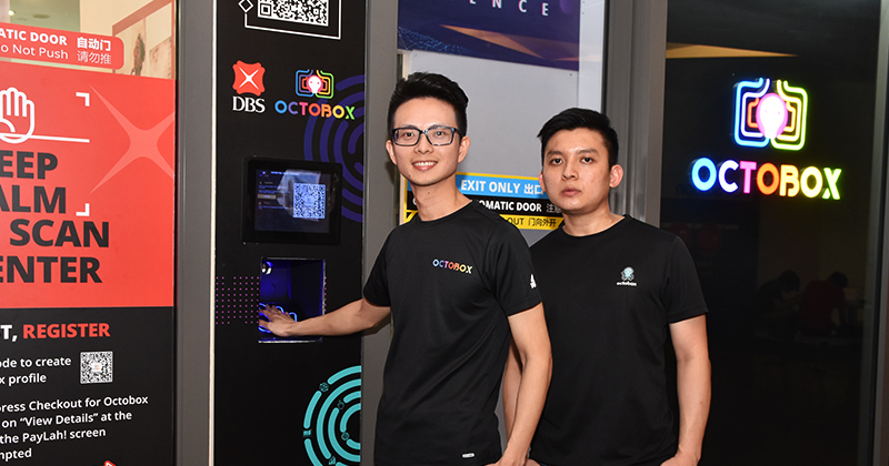 Octobox’s managing director, Jeffrey Sun and executive director, Ng Kiat Seng