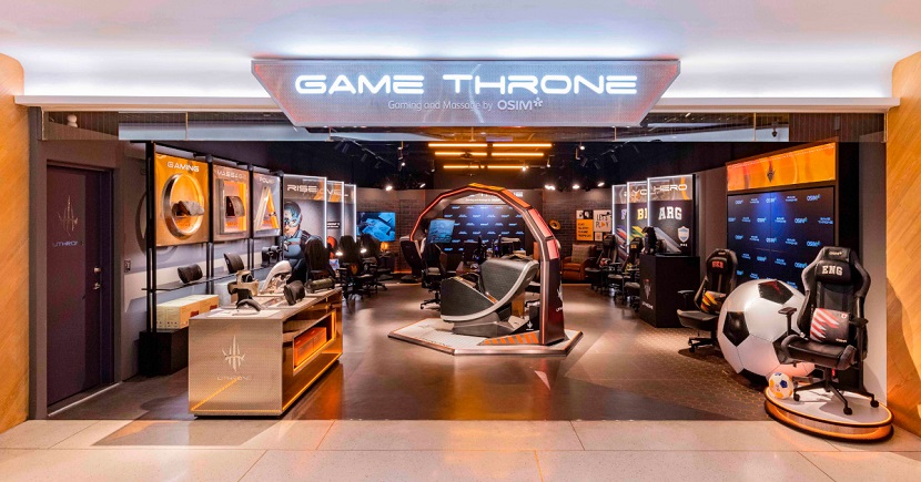 The Osim store at Syntrend Creative Park in Taipei's Zhongzheng District is a dedicated space for the gaming market