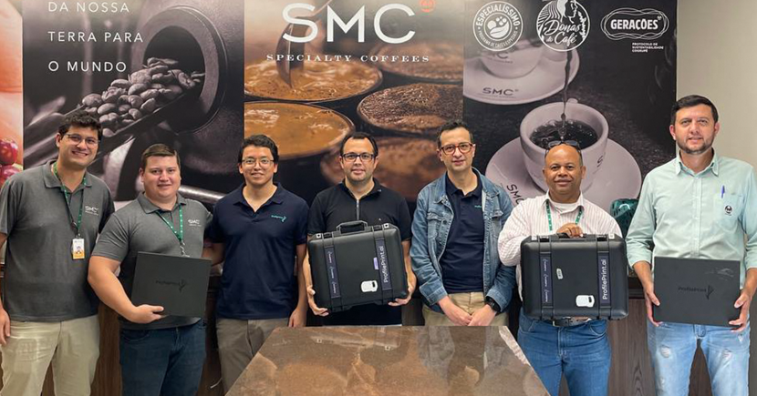 ProfilePrint works with international customers such as SMC Specialty Coffees in Guaxupé, Brazil.