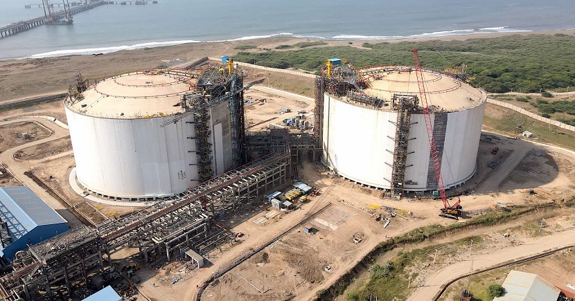In 2020, Rotary was engaged to construct the double-walled tanks for the Chhara LNG Terminal Project in Gujarat, India. PHOTO: ROTARY ENGINEERING