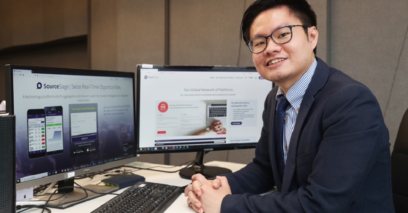 Mr Sim, CEO and co-founder of SourceSage