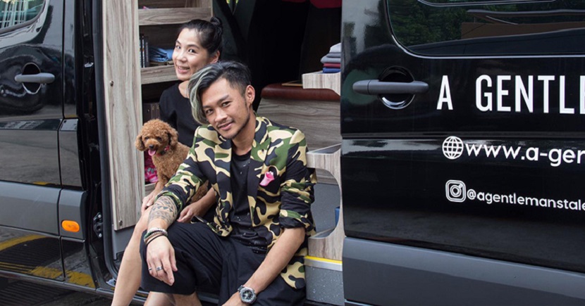 (From left) Lyn Chan and Kenneth Chia, co-founders of A Gentleman's Tale