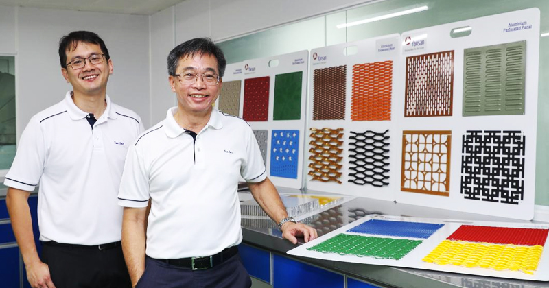 Don Quah (right), MD and founder of Yan San Metals, with general manager Samuel Kueh (left)