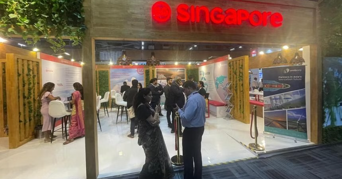 The Singapore Pavilion at the Tamil Nadu Global Investors Meet being held in Chennai. PHOTO: MTI