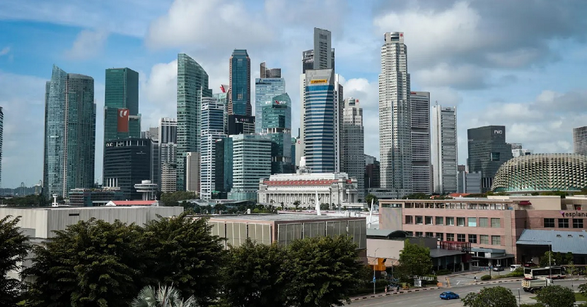 View of Singapore's CBD
