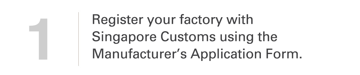 Manufacturer’s Application Form